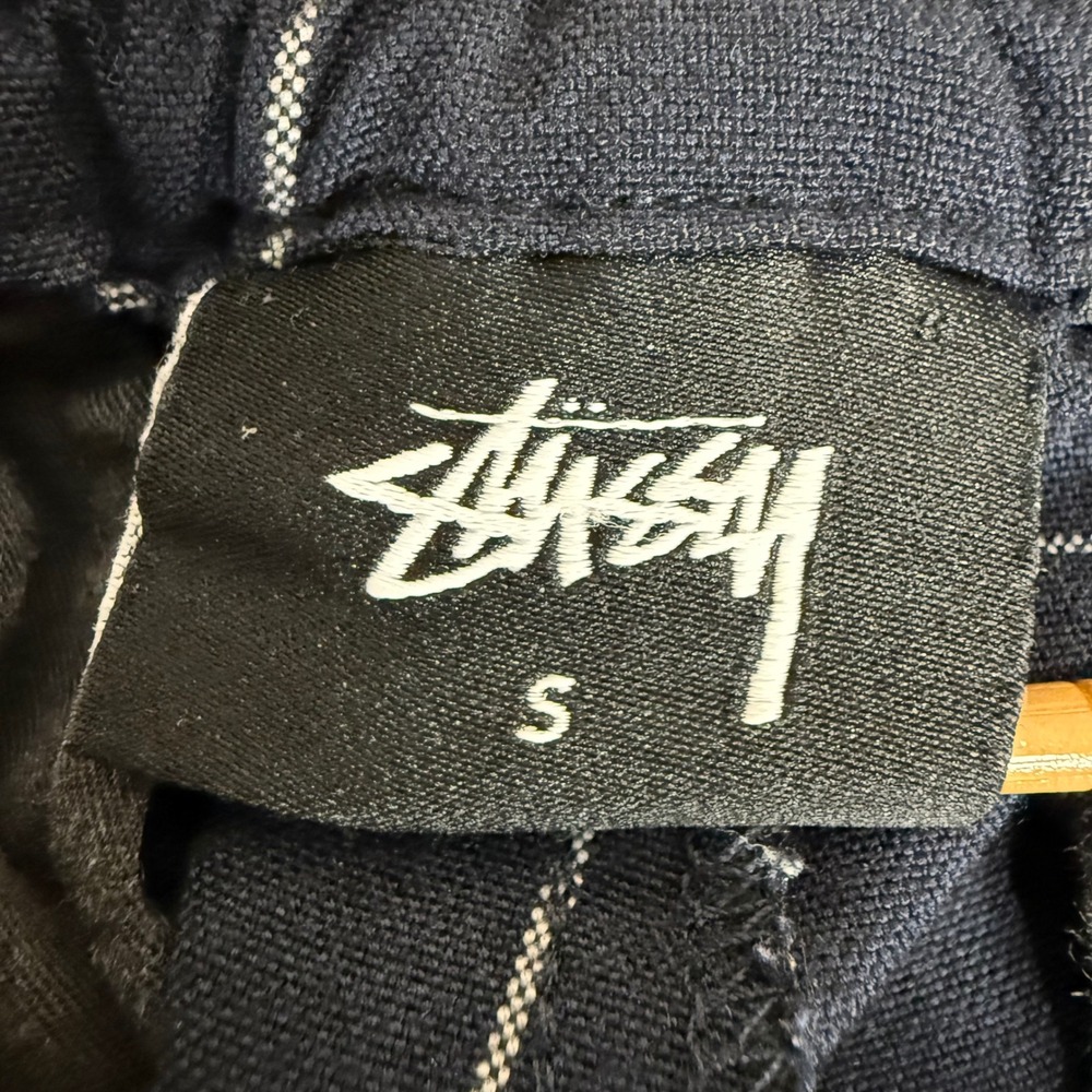 Stussy Bryan Pants Mens Small 28x28 Blue Plaid‎ Casual Streetwear Skate Rare - Picture 2 of 9